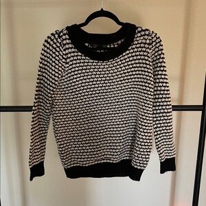 RDI Black and White Knit Sweater